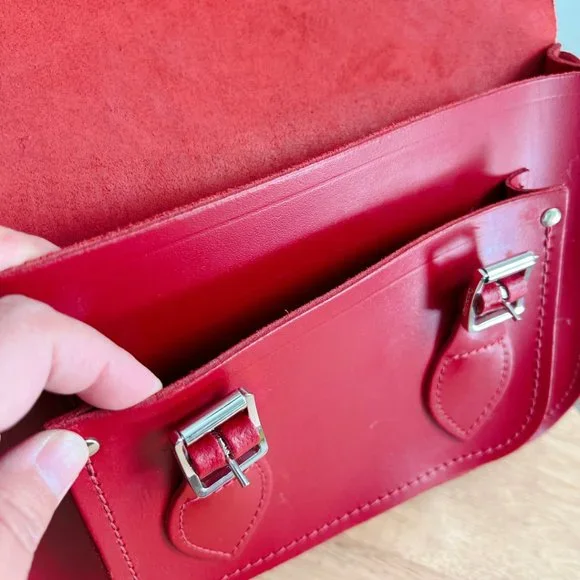 The Cambridge Satchel Company Red 11inch Satchel - Picture 9 of 11